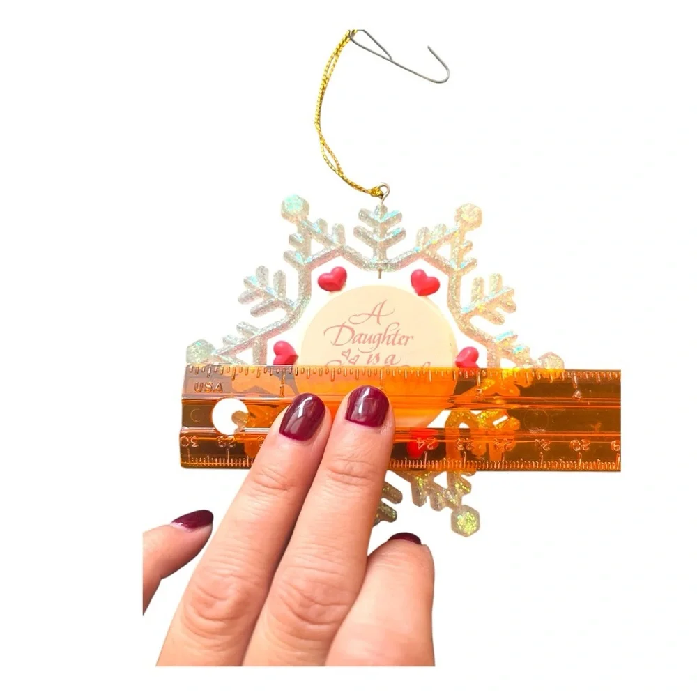Forget Me Not collectible Christmas Ornament - Merry Christmas Daughter 1994